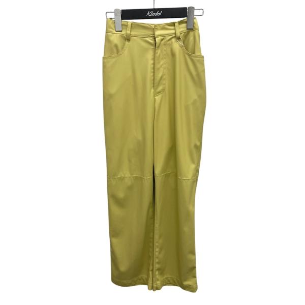 【値下げ】AMERI フェイクレザーパンツ 01210860390 イエロー サイズ：M (広島パル...