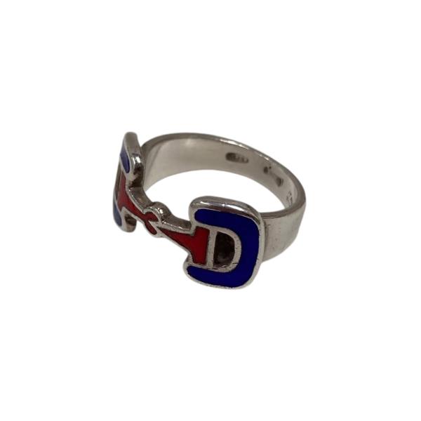 グッチ GUCCI 80sホースビットリング ブルー×レッド サイズ：9号