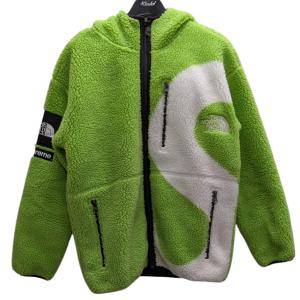 【値下げ】Supreme×THE NORTH FACE フーデッド ボア ジップアップフリースジャケット ライトグリーン サイズ：S (渋谷店)