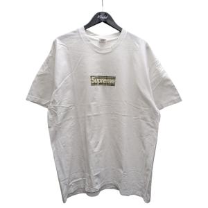 【値下げ】Supreme×BURBERRY Box Logo Tee プリントTシャツ ホワイト サイズ：XL (原宿店)