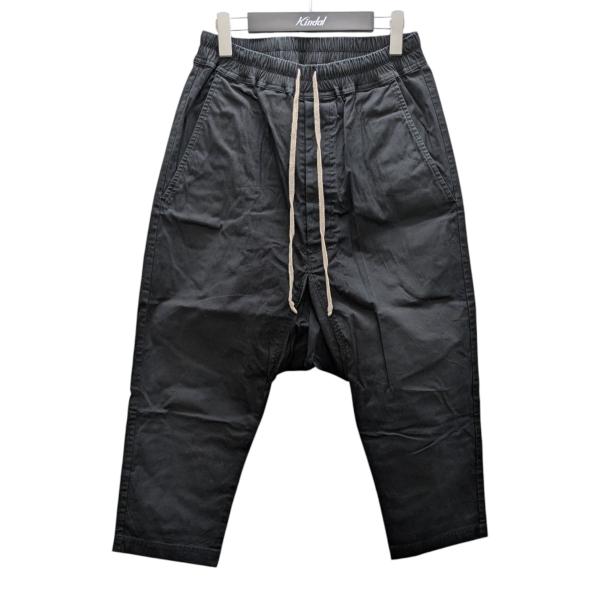 【値下げ】RICK OWENS ドローストリングクロップドサルエルパンツ ブラック サイズ：IT 4...