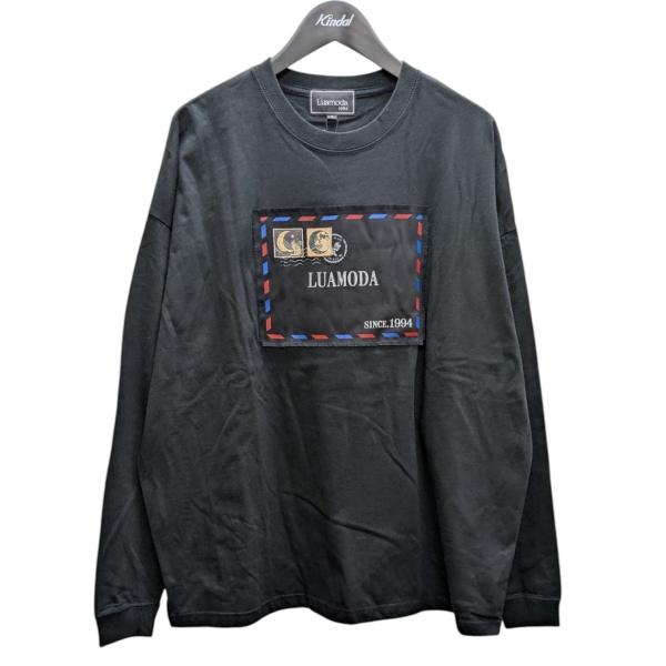 【値下げ】luamoda ロゴロングTシャツ LM2024R1054 ブラック サイズ：1 (原宿店...