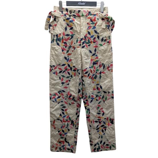 ボーディ BODE キルティングパッチワークパンツ アイボリー サイズ：28