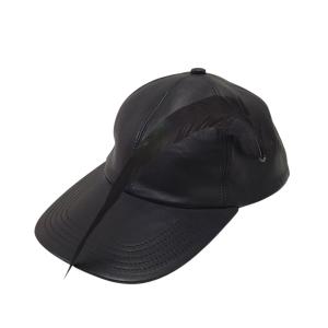 エムエーエスユー MASU レザ-キャップ ブラック