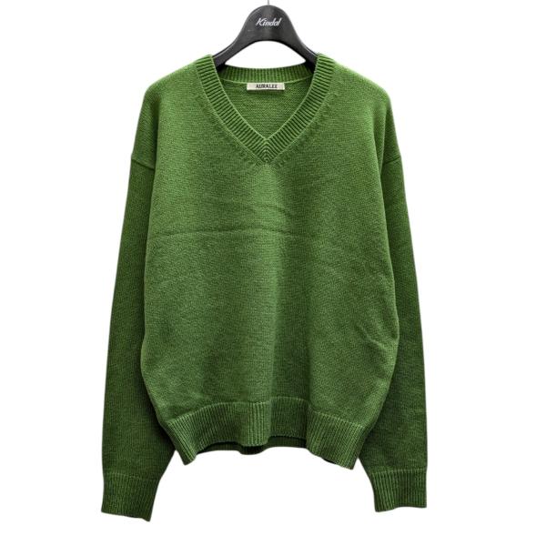 オーラリー AURALEE 【LIGHT CASHMERE KNIT V-NECK P O】 Vネッ...