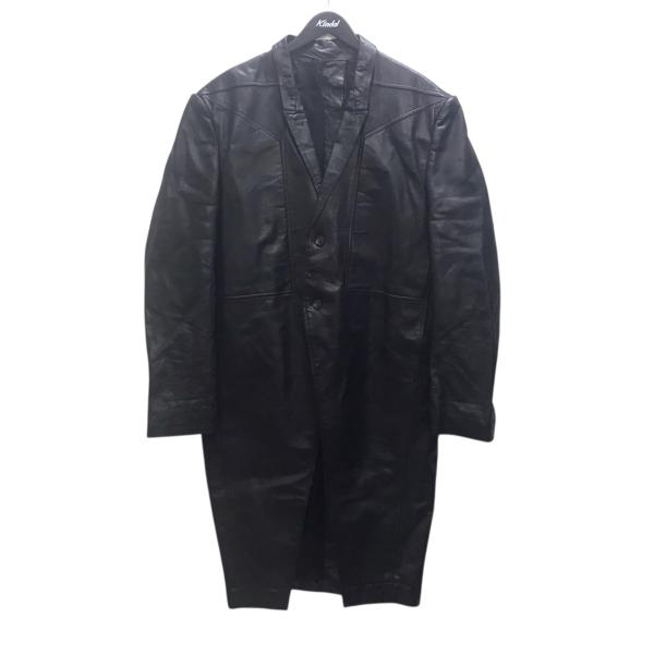 【値下げ】RICK OWENS 22FW  jumbo tatlin leather coat レザ...