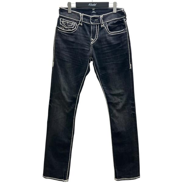トゥルーレリジョン TRUE RELIGION デニムパンツ グレー サイズ：28