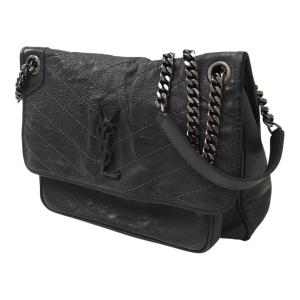 サンローランパリ Saint Laurent Paris ニキチェーンショルダーバッグ グレー