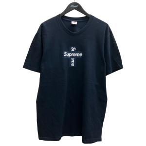 シュプリーム Supreme Cross Box Logo Tee プリントTシャツ ブラック サイズ：M