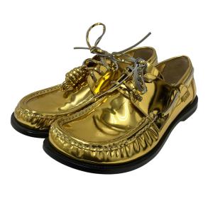 ロエベ LOEWE ローファー ゴールド サイズ：42