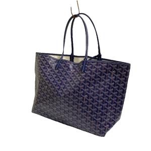 GOYARD サンルイPM ロゴトートバッグ ブルー (名古屋栄店) 220417｜kindal