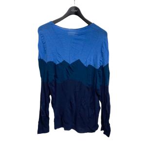 【値下げ】amachi 「Waterscape Knit」 ロングスリーブニット ブルー サイズ：5 (EC)｜kindal