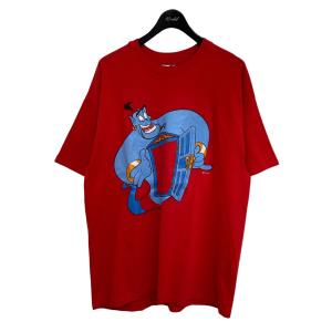 ディズニー DISNEY 1990s アラジン クルーネックプリントTシャツ レッド サイズ：XL｜kindal