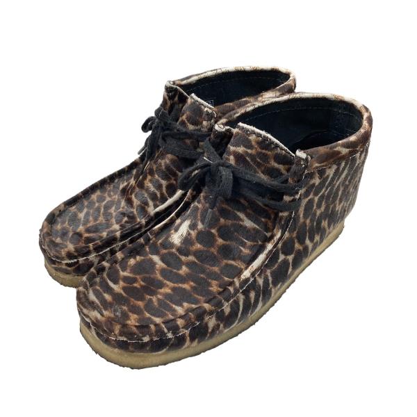 【値下げ】Clarks 「WALLABEE BOOT BLACK ANIMAL PRINT」 ハラコ...