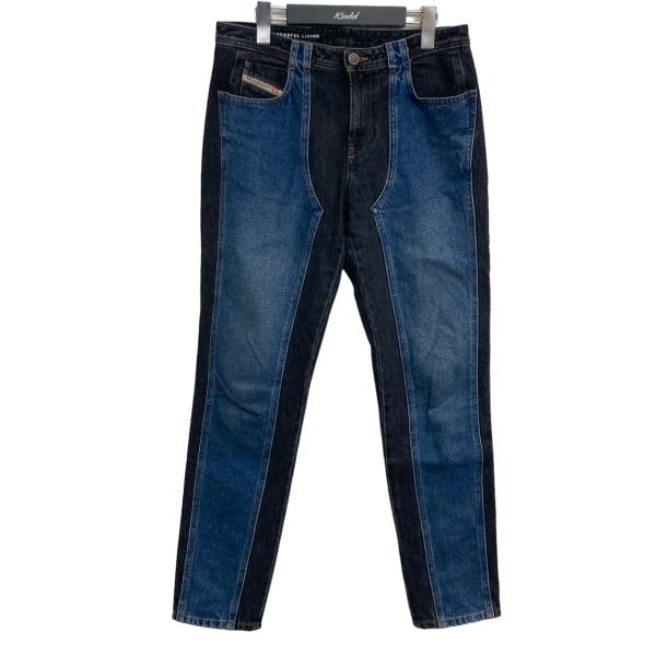 【値下げ】DIESEL 2023SS 「Skinny Jeans」 バイカラーデニムジャケット イン...