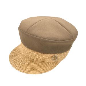 シャポー ド オー chapeau d’ o 「Raffia BD Marine Cas」 キャスケット ブラウン サイズ：57．5ｃｍ｜kindal