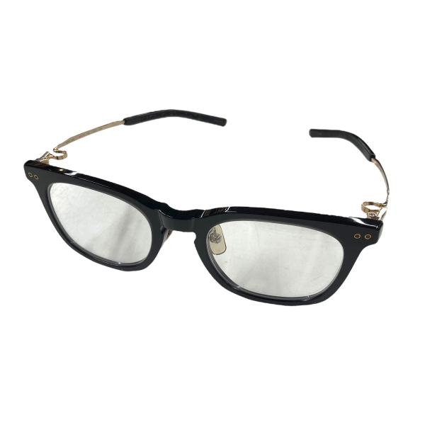 【値下げ】999．9 ウェリントン型眼鏡 ブラック　レンズ：クリア サイズ：49□21-146 (名...