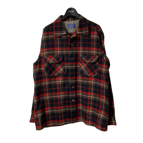 【値下げ】Pendleton 50S チェックシャツ ブラック サイズ：L (名古屋栄店)
