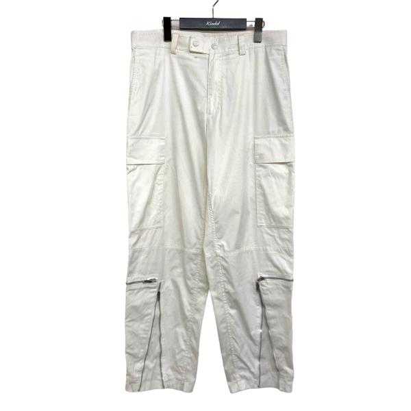 【値下げ】HELMUT LANG 「Aviator Pant」 ジップカーゴパンツ ホワイト サイズ...