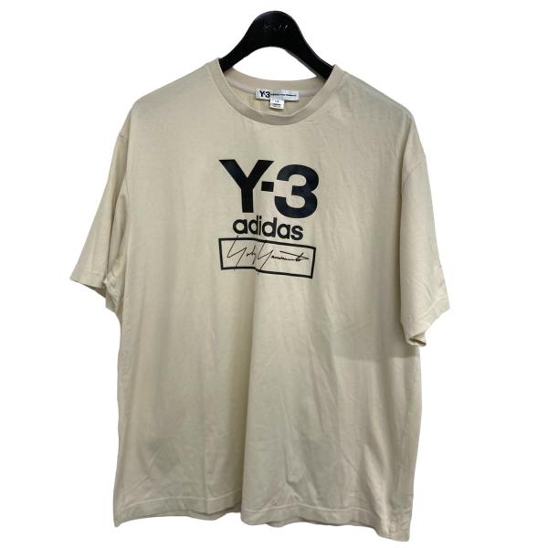 ワイスリー Y-3 「Y-3 Stacked Logo Tee」 ロゴTシャツ FJ0410 アイボ...