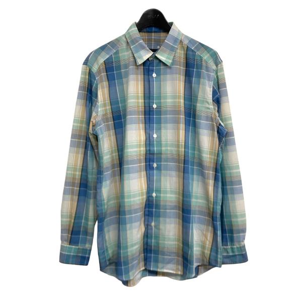 ソフネット SOPHNET． 2024SS 「STANDARD SHIRT」 チェックシャツ スカイ...