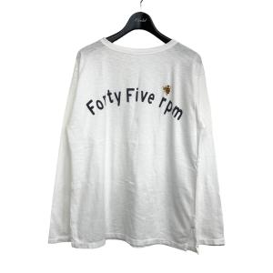 フォーティファイブアール 45R 蜂刺繍 ロングスリーブTシャツ ホワイト サイズ：2｜kindal
