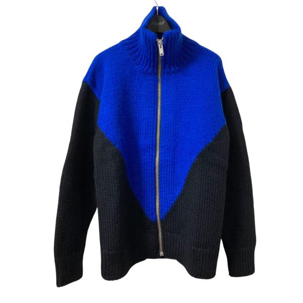 【値下げ】JIL SANDER ドライバーズニット JSMT752038MTY2165812 ブルー...