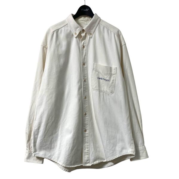 【値下げ】CAFE FORGOT×CITYSHOP 24AW ボタンダウンデニムシャツ 240500...