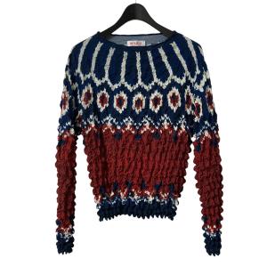 エムエーエスユー MASU 22AW POPCORN NORDIC SWEATER ロングスリーブポップコーンカットソー MVFW CS0122 ネイ