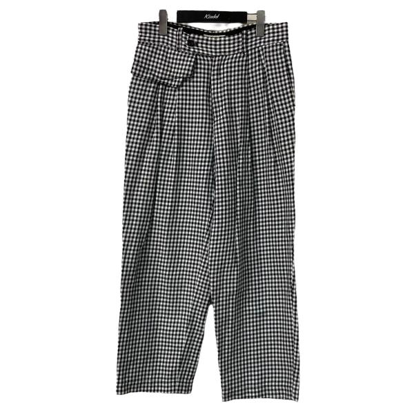 【値下げ】Jieda POCKET GINGHAM SLACKS タックパンツ jie 19s pt...