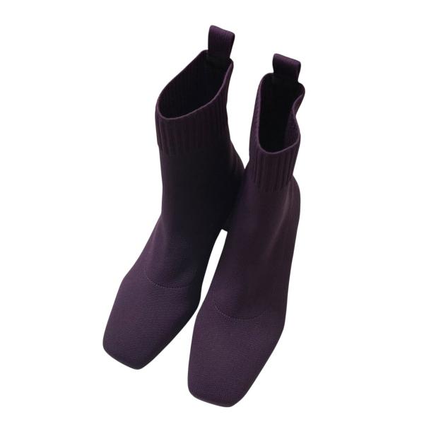 【値下げ】VIVAIA Regina Pro ショートブーツ パープル サイズ：35.5 (名古屋栄...