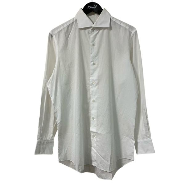【値下げ】FRAY MADE IN IYALY 長袖シャツ ホワイト サイズ：40/15 (名古屋栄...