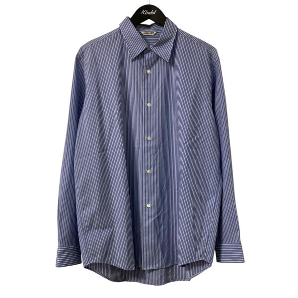 オーラリー AURALEE 24SS SUPER FINE WOOL STRIPE SHIRT スト...