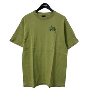 【値下げ】stussy 90S Tシャツ　USA製　三色タグ 黄緑 サイズ：L (名古屋栄店)