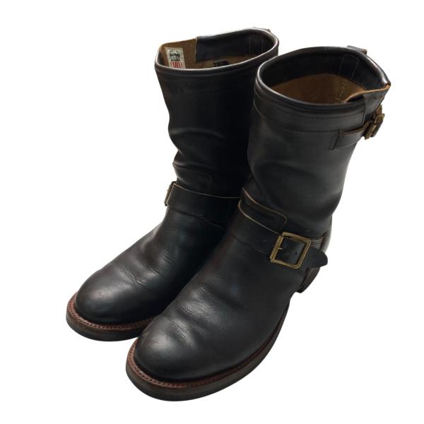 ダブルアールエル RRL MILLER BOOT エンジニアブーツ 823879081001 ブラッ...