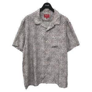 シュプリーム SUPREME 22SS Leopard Silk S／S Shirt レオパード シルク半袖シャツ ピンク サイズ：XL｜kindal