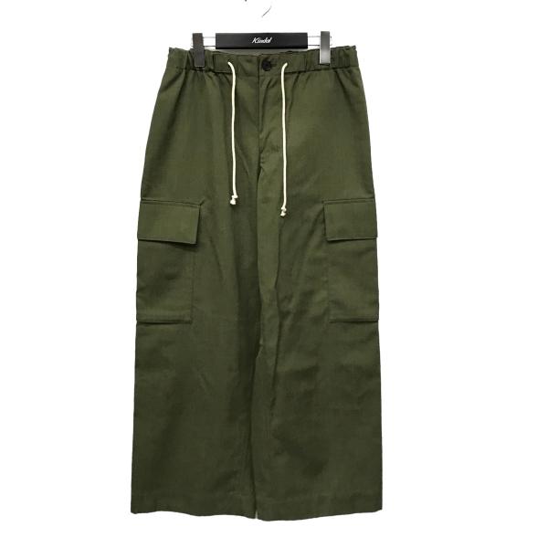 オーベット AUBETT MELANGE WOOL GABARDINE CARGO PANTS 22...