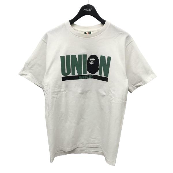 アベイシングエイプ×ユニオン A BATHING APE×UNION プリントTシャツ ホワイト サ...