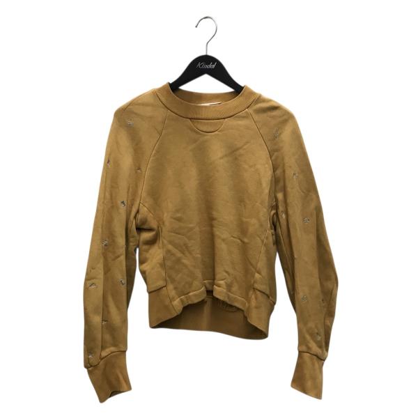 【値下げ】mame kurogouchi フラワーモチーフエンブロイダードスウェット トレーナー M...