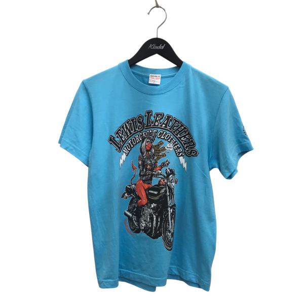 ルイスレザーズ Lewis Leathers 半袖カットソー ブルー サイズ：S