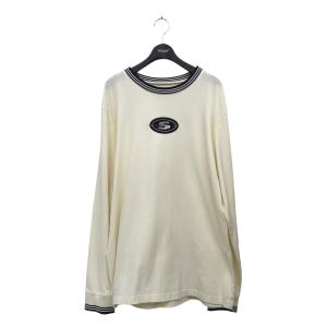 【値下げ】Supreme 18AW Striped Rib Logo L S Top 長袖Tシャツ アイボリー サイズ：M (フレスポ東大阪店)