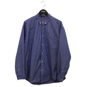 【値下げ】Supreme Loose Fit Stripe Shirt ストライプ シャツ 23FW ブルー サイズ：M (フレスポ東大阪店)