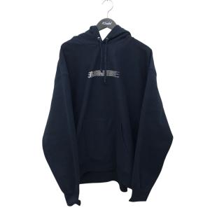 シュプリーム Supreme 25AW Swarovski Motion Logo Hooded Sweatshirt パーカー ブラック サイズ：X