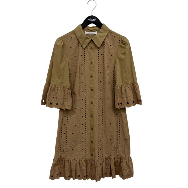 シーバイクロエ SEE BY CHLOE ワンピース CHS22RO0801020F34 ベージュ ...