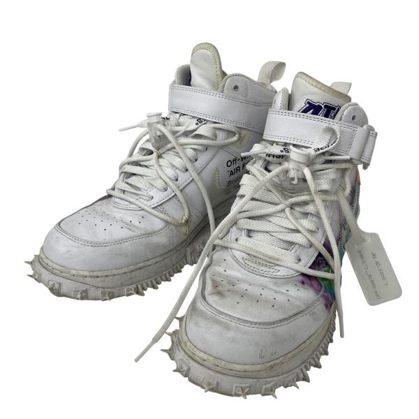【値下げ】NIKE×OFFWHITE AIR FORCE 1 MID SP LTHR GRAFFIT...