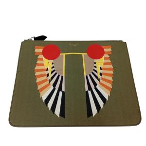 ジバンシィ GIVENCHY クラッチバッグ カーキ