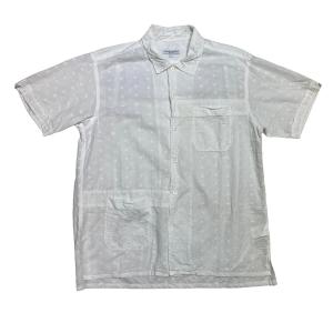 Engineered Garments Camp Shirt Floral Eyelet 半袖シャツ ホワイト サイズ：S (神戸三宮センター街店)｜kindal