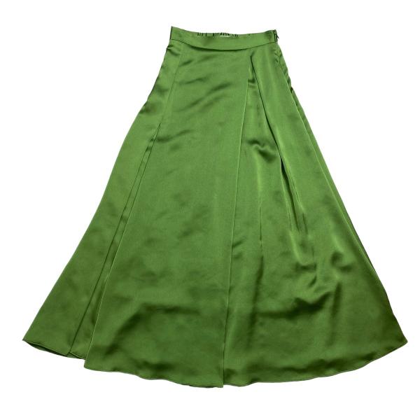 クラネ CLANE グロスカラーマーメイドスカート グリーン サイズ：0