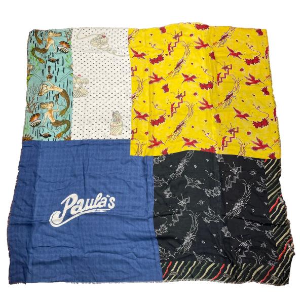 【値下げ】LOEWE Paula Patchwork Scarf スカーフ マルチカラー (神戸元町...