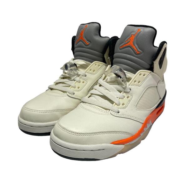 ナイキ NIKE AIR JORDAN 5 RETR DC1060 100 ホワイト×オレンジ サイ...